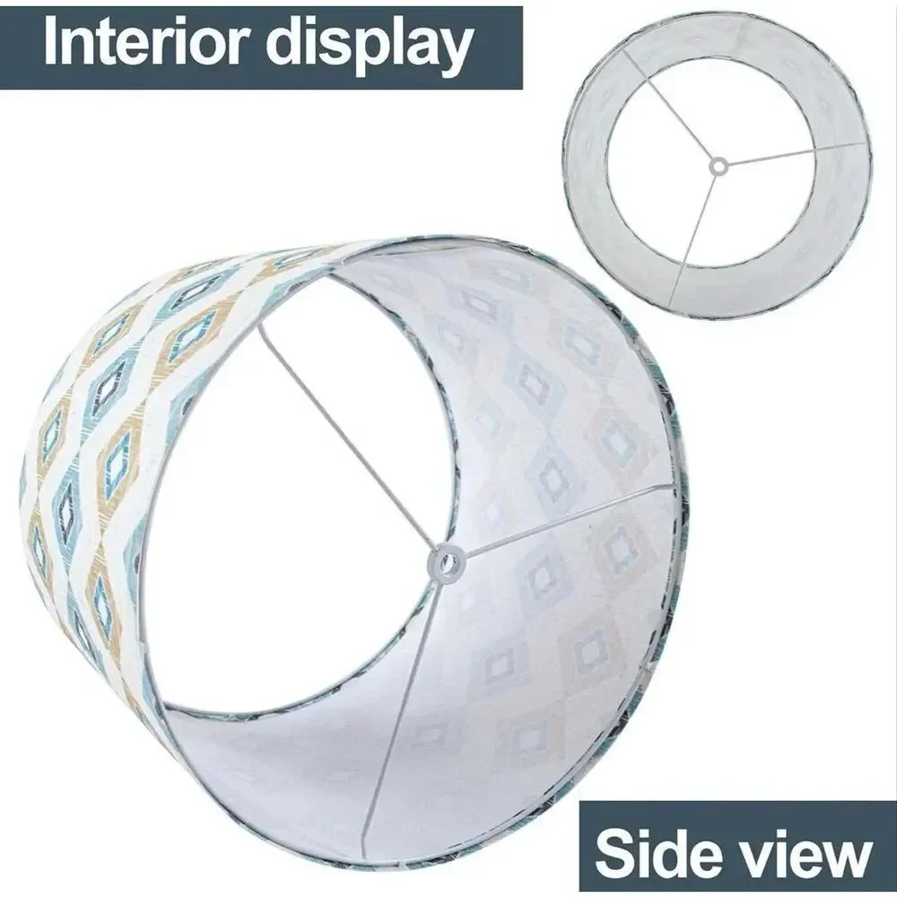 Bohemian style Drum floor lamp shade replacement